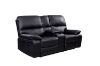 Picture of BOSTON  Reclining Sofa (Black) - 2 Seater Recliners + Console (2RRC)