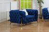 Picture of MANCHESTER 3/2/1 Seater Button-Tufted Velvet Fabric Sofa Range (Blue)