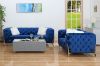 Picture of MANCHESTER 3/2/1 Seater Button-Tufted Velvet Fabric Sofa Range (Blue)