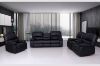 Picture of BOSTON  Reclining Sofa (Black) - 2 Seater Recliners + Console (2RRC)