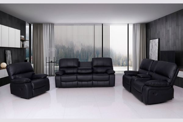 Picture of BOSTON Reclining Sofa Range (Black)