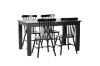 Picture of VICTOR 5PC/7PC Dining Set (Black)