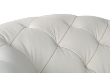 Picture of TORONTO 100% Genuine Leather Button Tufted Armchair 