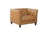 Picture of VICTOR Tuxedo Style Full Genuine Leather Sofa (Brown) - 4 Seater