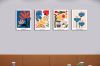 Picture of FLOWER MARKETS - Frameless Canvas Print Wall Art (40cmx30cm) (4 Panels)