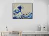 Picture of THE GREAT WAVE OFF KANAGAWA By Hokusai - Black Framed Canvas Print Wall Art (130cmx80cm)