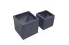 Picture of AMBLER Grey Square Flower Pot - Small Size