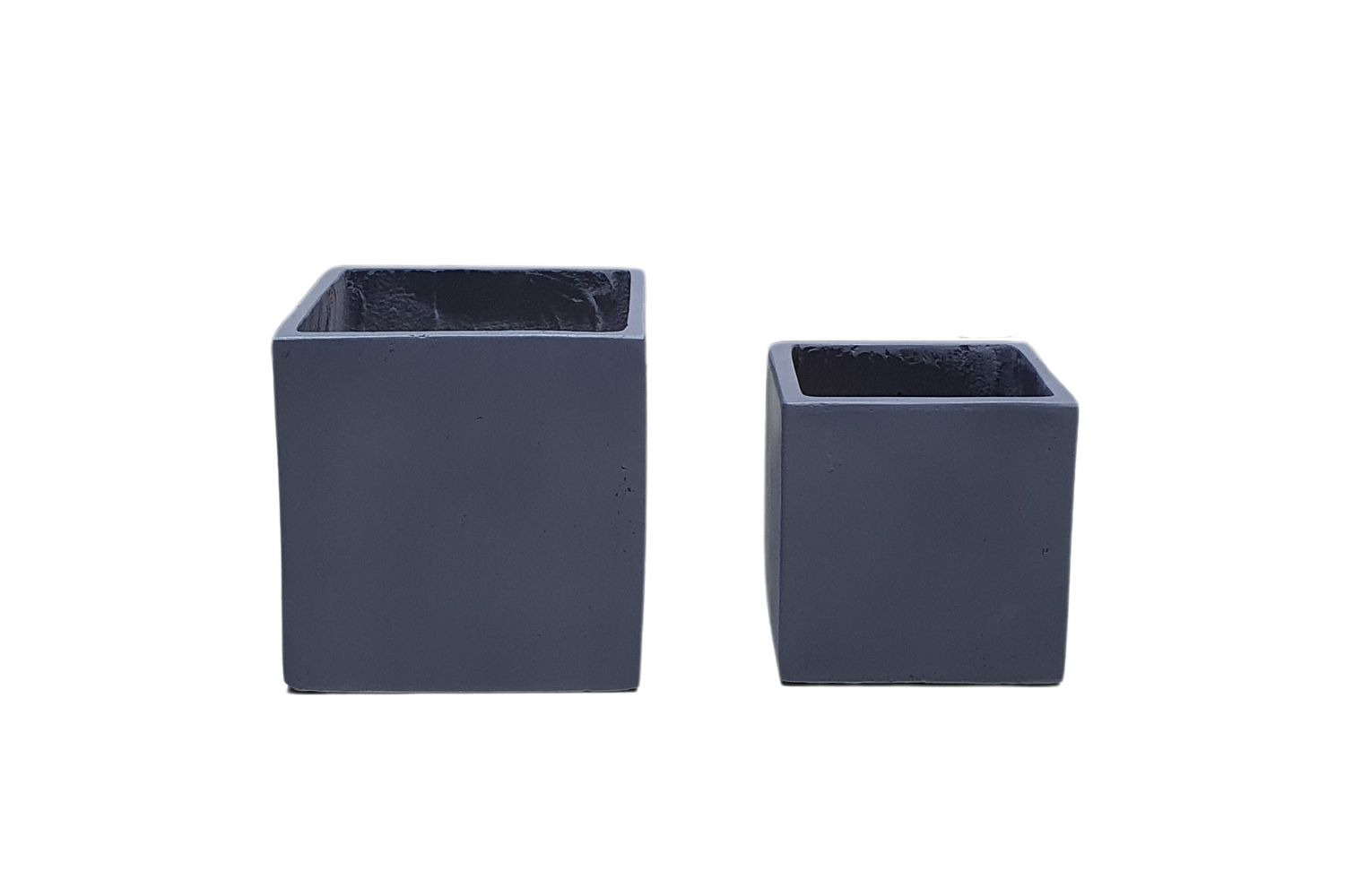 AMBLER Grey Square Flower Pot (Big/Small)