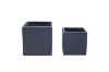 Picture of AMBLER Grey Square Flower Pot - Small Size