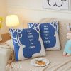 Picture of 2-in-1 Multifunction Throw Pillow & Cotton Blanket/Quilt (Blue Deer)