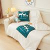 Picture of 2-in-1 Multifunction Throw Pillow & Cotton Blanket/Quilt (Green Deer)