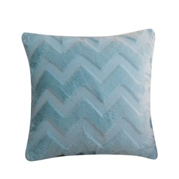 Picture of FLUFFY Embroidery Pillow Cushion with Inner Assorted (45x45cm) - Cushion 82406 (Blue)