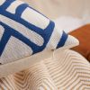 Picture of GEOMETRIC Jacquard Fabric Pillow Cushion with Inner Assorted (45x45cm) - Cushion 68810 (Green)