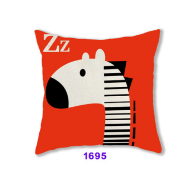 Picture of SQUARE Linen Cushion with Inner Assorted - Cushion 1695 (Zebra)