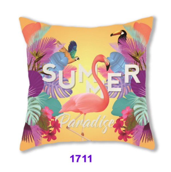 LARGE SQUARE CUSHION PORCELAIN PARADISE main image 1