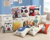 Picture of SQUARE Linen Cushion with Inner Assorted - Cushion HJJ01 (Red Elephant)