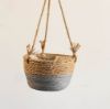 Picture of HANGING Natural Jute Rope Planter Basket (Grey Dip)