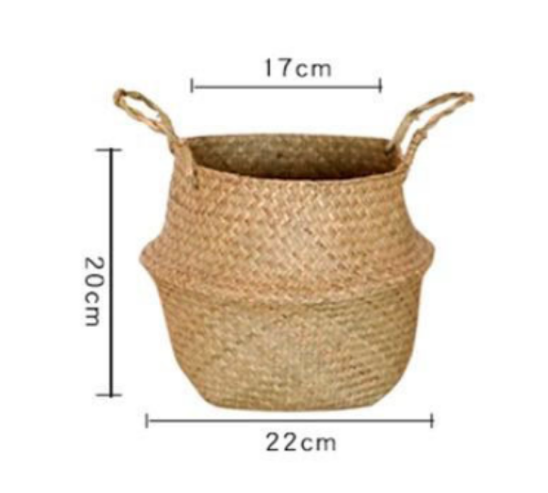 SEAGRASS Belly Basket/Floor Planter/Storage Belly Basket (Natural
