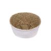 Picture of SEAGRASS Belly Basket/Floor Planter/Storage Belly Basket (White & Natural Two Tone) (Multiple Sizes)
