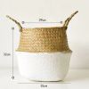 Picture of SEAGRASS Belly Basket/Floor Planter/Storage Belly Basket (White & Natural Two Tone) (Multiple Sizes)