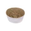 Picture of SEAGRASS Belly Basket/Floor Planter/Storage Belly Basket (White & Natural Two Tone) - Large