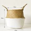 Picture of SEAGRASS Belly Basket/Floor Planter/Storage Belly Basket (White & Natural Two Tone) - Large