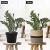 Picture of JUTE Rope Plant Basket/Storage Organizer (Black & Beige)