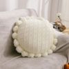 Picture of ROUND Hand-Knitted Tassel Cushion with Inner (Diameter 50cm)