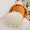 Picture of ROUND Hand-Knitted Tassel Cushion with Inner (Diameter 50cm) - Beige