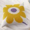 Picture of DAISY Floral Style Square Jacquard Cushion with Inner (45cmx45cm)