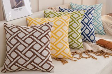 Picture of GEOMETRIC Jacquard Fabric Pillow Cushion with Inner Assorted (45cmx45cm)