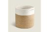 Picture of JUTE Rope Plant Basket/Storage Organizer (White & Natural)