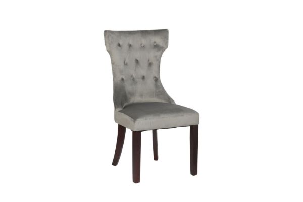 Picture of JORDAN Tufted Winged Back Dining Chair (Grey)