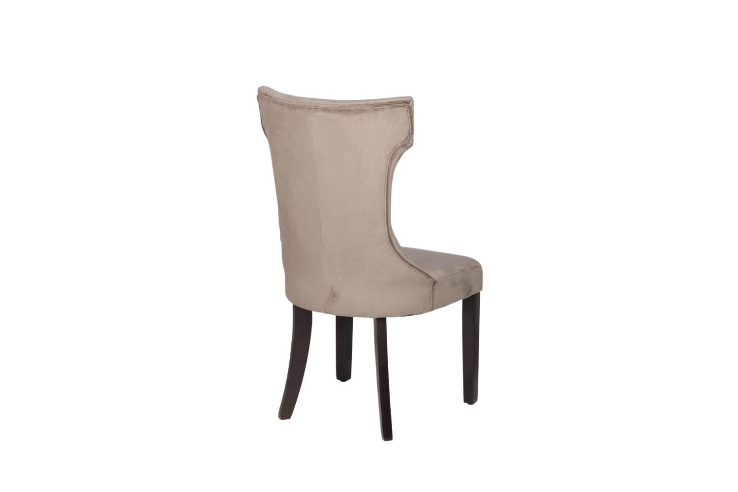 JORDAN Tufted Winged Back Dining Chair (Taupe)