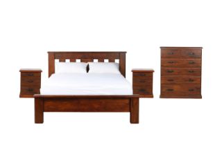 Picture of DROVER 4PC Bedroom Combo (Solid Pine) - Queen