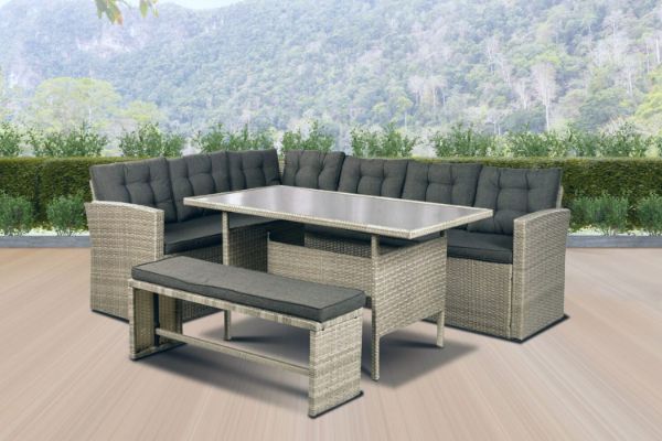 Sectional dining set best sale