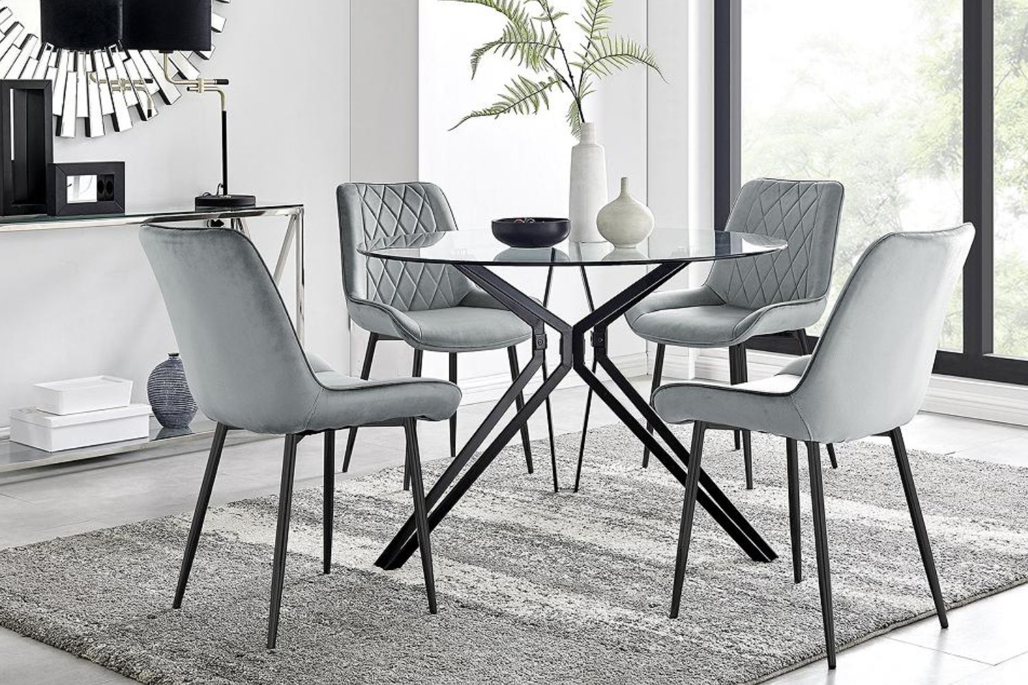 ARCHITECT Glass Round Dining Table