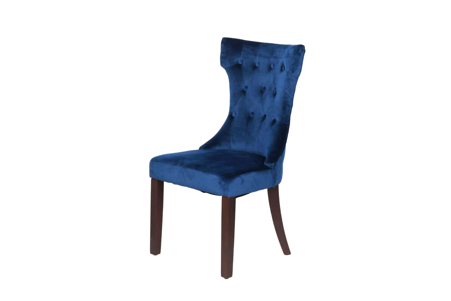 JORDAN Tufted Winged Back Dining Chair (Blue)