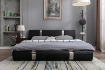 Picture of VANCOUVER Bed Frame in Queen/Eastern King Size (Black)