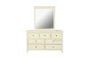 Picture of ELIZABETH 6 DRW Dressing Table with Mirror (Cream)