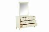 Picture of ELIZABETH 6 DRW Dressing Table with Mirror (Cream)