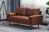 Picture of REYES 3+2 Faux Leather Sofa Range (Brown) - 2 Seater