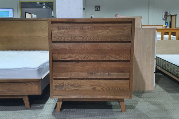RETRO 4 DRW Oak Tallboy Maple