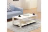 Picture of DENVER 120 Coffee Table with Bottom Shelf (White)