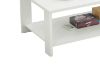 Picture of DENVER 120 Coffee Table with Bottom Shelf (White)