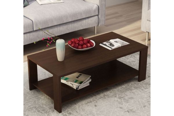 Picture of DENVER 100 Coffee Table with Bottom Shelf (Espresso)