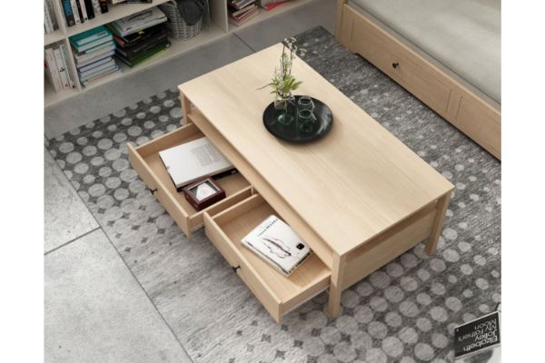 Picture of YORU 2-Drawer Coffee Table (Natural)
