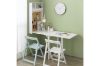 Picture of RYLER Wall Mounted Drop Down/Foldable Dining Table with Pushpin Board (White)
