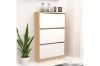 Picture of MARK 60/80 3DRW Shoe Cabinet (Oak-White Colour)