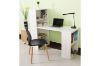 Picture of FRESNO D55 Desk with Double Side Bookcases (White)